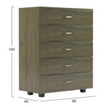 ΣΥΡΤΑΡΙΕΡΑ ΜΕΛΑΜΙΝΗΣ THORG ME 5 ΣΥΡΤΑΡΙΑ DARK OLIVE HM8995.05 80Χ40Χ100Y εκ. - Image 2
