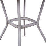 ΤΡΑΠΕΖΙ ΑΛΟΥΜΙΝΙΟΥ HARLOW 70X70X76 BAMBOO LOOK HM5568.01 ΛΕΥΚΗ ΠΑΤΙΝΑ ΜΕ ΓΥΑΛΙ - Image 6