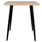 ΤΡΑΠΕΖΙ ΤΡΑΠΕΖΑΡΙΑΣ PALOMA HM8335.01, 70Χ70X76.5, SONOMA, ΜΑΥΡΑ ΠΟΔΙΑ - Image 3