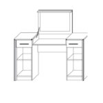 Τουαλέτα Scarlet Σονόμα-Βέγκε 122x46x76-117.5εκ - Image 3