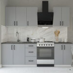 Κουζίνα Melisa Modest 6 Τεμαχίων Γκρι