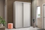 Ντουλάπα Diamont Λευκό 150x60x220cm - Image 3