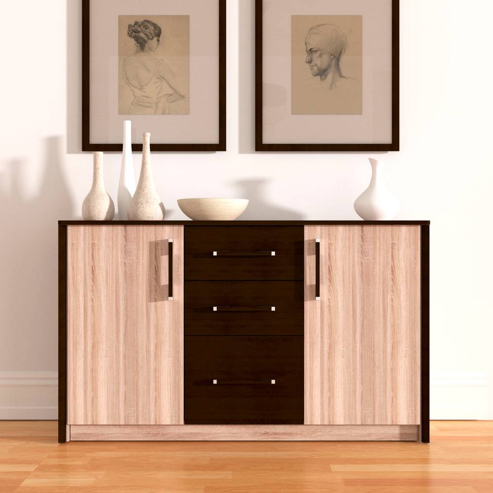 2359 Μπουφές Scarlet 136x46x82εκ με MDF Διακόσμηση Σονόμα-Βέγκε - Image 1