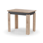 Τραπέζι Επεκτεινόμενο Κουζίνας Family Χρυσό Δρυς-Ανθρακί 90x60x77cm