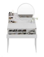 Τουαλέτα- μπουντουάρ make up χρώμα λευκή 90x138x45cm