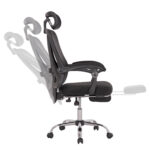 ΚΑΡΕΚΛΑ ΓΡΑΦΕΙΟΥ BARNET HM18258.01 ΜΑΥΡΟ MESH-ΜΑΥΡΟΣ ΣΚΕΛΕΤΟΣ NYLON 61x62x123Υ - Image 4