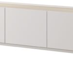 Έπιπλο τηλεόρασης "Color" Λευκό Kazmir+ Φυσικό  144x55x37cm