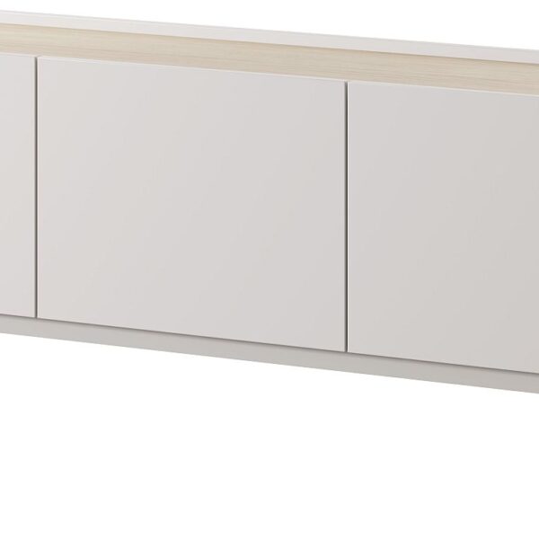 Έπιπλο τηλεόρασης "Color" Λευκό Kazmir+ Φυσικό  144x55x37cm