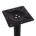 ΒΑΣΗ ΜΕΤΑΛΛΙΚΗ ΜΑΥΡΗ ΜΑΤ 40Χ40Χ72Υεκ. ΜΕ ΡΕΓΟΥΛΑΤΟΡΟΥΣ HM421.11 - Image 4