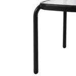 ΤΡΑΠΕΖΑΚΙ ΒΟΗΘΗΤΙΚΟ ΕΞ.ΧΩΡΟΥ ΤΕΤΡΑΓΩΝΟ DIDO HM5975.01 ΑΝΘΡΑΚΙ ΜΕΤΑΛΛΟ-ΓΥΑΛΙ 41x41x43Υεκ - Image 6