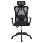 ΚΑΡΕΚΛΑ ΓΡΑΦΕΙΟΥ MEXER HM1195.01 ΜΑΥΡΟ MESH-PP ΒΑΣΗ 68x70x136Υεκ. - Image 8