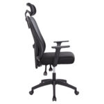ΚΑΡΕΚΛΑ ΓΡΑΦΕΙΟΥ MEXER HM1195.01 ΜΑΥΡΟ MESH-PP ΒΑΣΗ 68x70x136Υεκ. - Image 9