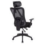 ΚΑΡΕΚΛΑ ΓΡΑΦΕΙΟΥ MEXER HM1195.01 ΜΑΥΡΟ MESH-PP ΒΑΣΗ 68x70x136Υεκ. - Image 10