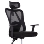 ΚΑΡΕΚΛΑ ΓΡΑΦΕΙΟΥ MEXER HM1195.01 ΜΑΥΡΟ MESH-PP ΒΑΣΗ 68x70x136Υεκ. - Image 11