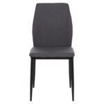 ΚΑΡΕΚΛΑ ΤΡΑΠΕΖΑΡΙΑΣ DIAZ HM18346.01 ΓΚΡΙ ΥΦΑΣΜΑ-ΜΕΤΑΛΛΙΚΑ ΠΟΔΙΑ ΜΑΥΡΑ 43x52x87Υεκ.