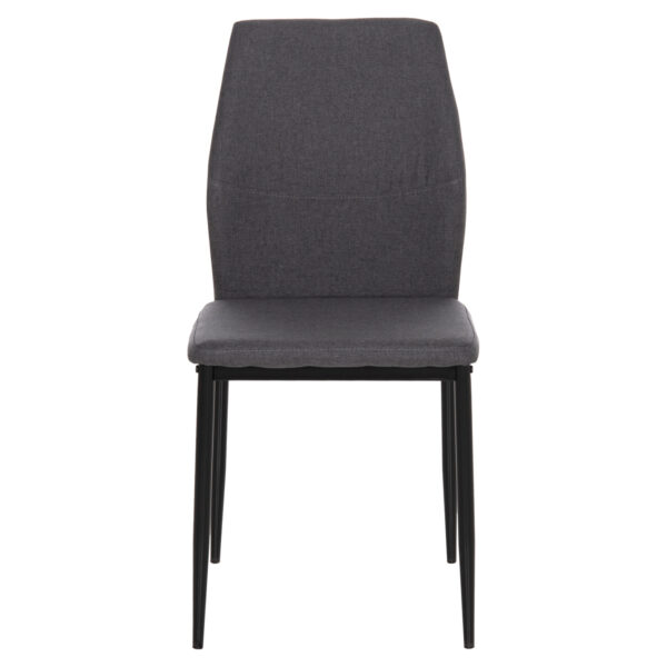 ΚΑΡΕΚΛΑ ΤΡΑΠΕΖΑΡΙΑΣ DIAZ HM18346.01 ΓΚΡΙ ΥΦΑΣΜΑ-ΜΕΤΑΛΛΙΚΑ ΠΟΔΙΑ ΜΑΥΡΑ 43x52x87Υεκ.