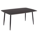 ΤΡΑΠΕΖΙ RAVEN HM18150.02 ΚΕΡΑΜΙΚΟ TOP ΜΕ ΟΨΗ ΜΑΥΡΟ ΜΑΡΜΑΡΟ 160x80x74Υεκ.