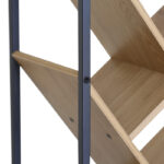 Βιβλιοθήκη Orunta pakoworld oak- μαύρο μέταλλο 40x26.5x125εκ - Image 2