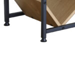 Βιβλιοθήκη Orunta pakoworld oak- μαύρο μέταλλο 40x26.5x125εκ - Image 3