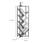Βιβλιοθήκη Orunta pakoworld oak- μαύρο μέταλλο 40x26.5x125εκ - Image 5