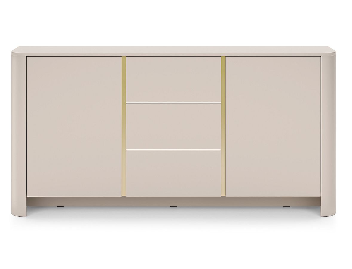 Bari_KSZ168_Kz Μπουφές με συρτάρια Bari Λευκό Kazmir 168x82x39cm - Image 1