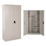 ΝΤΟΥΛΑΠΑ ΜΕΤΑΛΛΙΚΗ CLOD HM5961.11 2ΦΥΛΛΗ ΜΕ ΧΩΡΙΣΜΑ ΑΝΟΙΧΤΟ ΓΚΡΙ 90Χ40Χ180Yεκ.