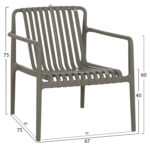 ΠΟΛΥΘΡΟΝΑ LOUNGE ΕΞΩΤ.ΧΩΡΟΥ MALEN HM6626.05 OLIVE GREEN ΠΟΛΥΠΡΟΠΥΛΕΝΙΟ 67x75x75Υεκ - Image 7