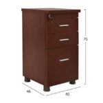 ΣΥΡΤΑΡΙΕΡΑ ΓΡΑΦΕΙΟΥ VANCE ΕΠΑΓΓΕΛΜΑΤΙΚΗ WENGE HM2049.12 40X46X75Υ εκ. - Image 2