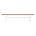 ΠΑΓΚΑΚΙ ΑΛΟΥΜΙΝΙΟΥ TAWNEE HM6040.02 ΛΕΥΚΟ-POLYWOOD ΚΑΘΙΣΜΑ ΦΥΣΙΚΟ 220x36x44,5Υεκ. - Image 3