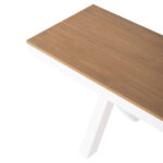 ΠΑΓΚΑΚΙ ΑΛΟΥΜΙΝΙΟΥ TAWNEE HM6040.02 ΛΕΥΚΟ-POLYWOOD ΚΑΘΙΣΜΑ ΦΥΣΙΚΟ 220x36x44,5Υεκ. - Image 6