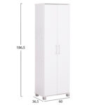 ΠΑΠΟΥΤΣΟΘΗΚΗ-ΝΤΟΥΛΑΠΑ CLUSE HM2403.03 ΜΕΛΑΜΙΝΗ ΛΕΥΚΟ ΧΡΩΜΑ 60Χ36,5Χ186,5Υεκ. - Image 2