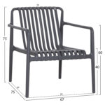 ΠΟΛΥΘΡΟΝΑ LOUNGE ΕΞΩΤ.ΧΩΡΟΥ MALEN HM6626.03 ΓΚΡΙ ΠΟΛΥΠΡΟΠΥΛΕΝΙΟ 67x75x75Υεκ - Image 7