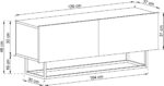 Έπιπλο τηλεόρασης Enjoy Γραφίτης 120x47x37cm - Image 2