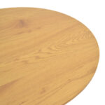 Τραπέζι σαλονιού Dovel pakoworld mdf σε sonoma-μαύρο μέταλλο Φ70x45εκ - Image 3