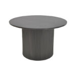 Tραπέζια σαλονιού Dovel pakoworld mdf-μεταλλο σετ 2τεμ. μαύρο