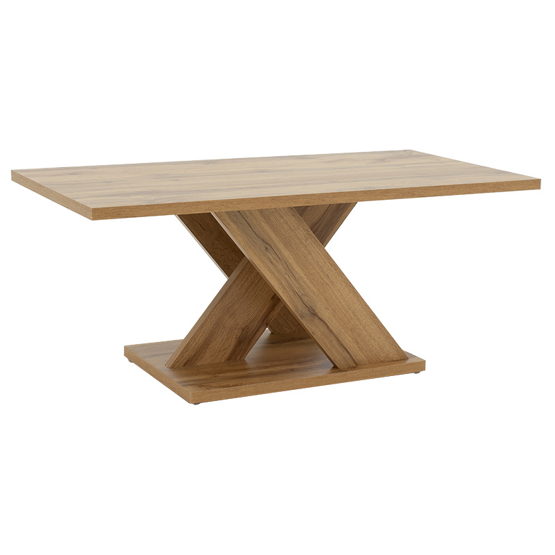 049-000061-1 Τραπέζι σαλονιού Solange pakoworld χρώμα sonoma 110x55x47.5εκ - Image 1