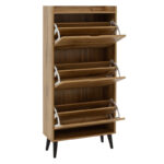 Παπουτσοθήκη Thelma pakoworld 12 ζεύγων oak 60x23.8x131.6εκ - Image 2