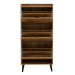Παπουτσοθήκη Thelma pakoworld 12 ζεύγων oak 60x23.8x131.6εκ - Image 4