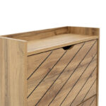 Παπουτσοθήκη Thelma pakoworld 12 ζεύγων oak 60x23.8x131.6εκ - Image 5