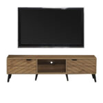 Έπιπλο τηλεόρασης Thelma pakoworld oak μελαμίνης 150x40x41.6εκ