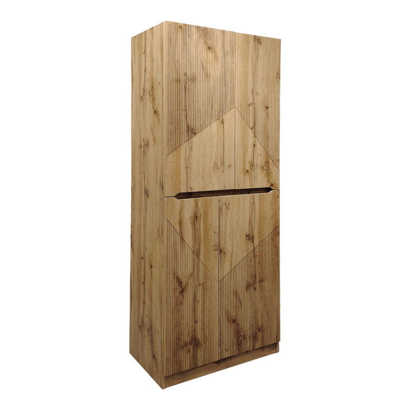 049-000113-1 Παπουτσοθήκη-ντουλάπι Kebell pakoworld σε oak απόχρωση 71x41.5x180.4εκ - Image 1