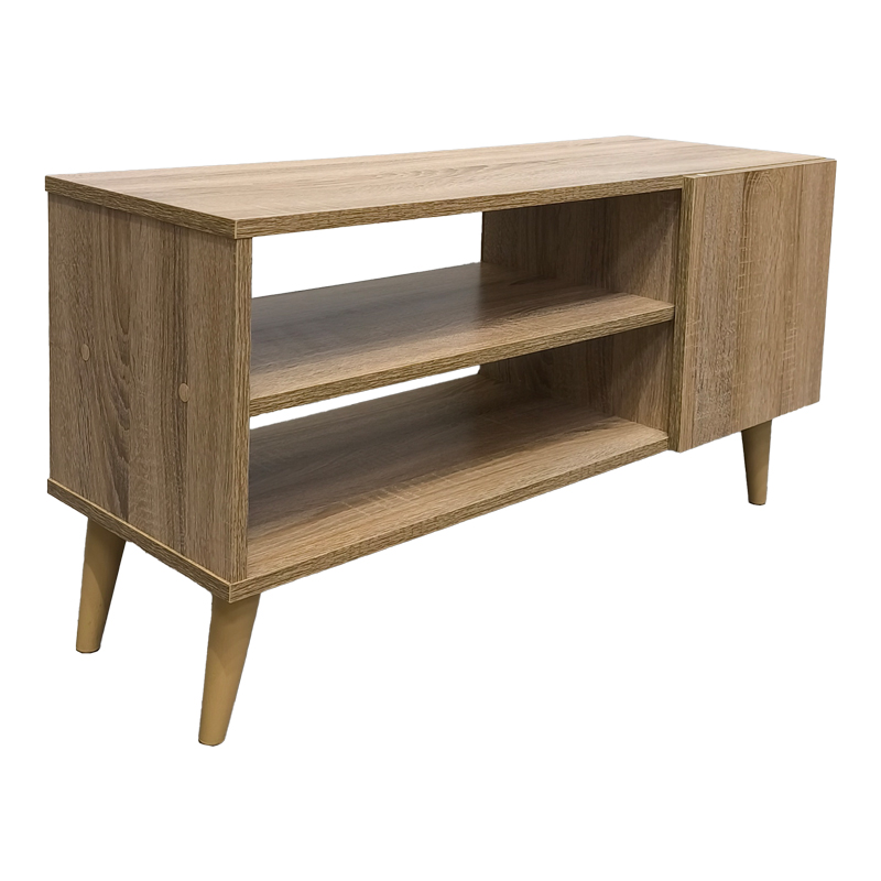 049-000118-1 Έπιπλο τηλεόρασης Orianne pakoworld σε sonoma απόχρωση 90x32x46εκ - Image 1