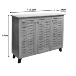 Παπουτσοθήκη-ντουλάπι Mantam pakoworld 16 ζεύγων sonoma 115.5x34x87εκ - Image 5