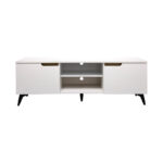 Έπιπλο τηλεόρασης Kemvio pakoworld  sonoma-λευκό 120x38x44εκ - Image 3