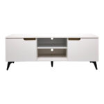 Έπιπλο τηλεόρασης Kemvio pakoworld  sonoma-λευκό 150x38x44εκ - Image 3