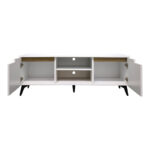 Έπιπλο τηλεόρασης Kemvio pakoworld  sonoma-λευκό 150x38x44εκ - Image 4