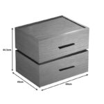 Κομοδίνο Sonlen pakoworld mdf σε oak απόχρωση 60x40x44.5εκ - Image 2
