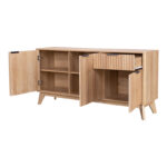Μπουφές Hamea pakoworld mdf σε φυσική απόχρωση 150x39,5x73εκ - Image 3