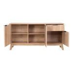 Μπουφές Hamea pakoworld mdf σε φυσική απόχρωση 150x39,5x73εκ - Image 4