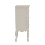Κομοδίνο Pazlen Inart mdf σε λευκή αντικέ απόχρωση 40x34.5x82εκ - Image 3